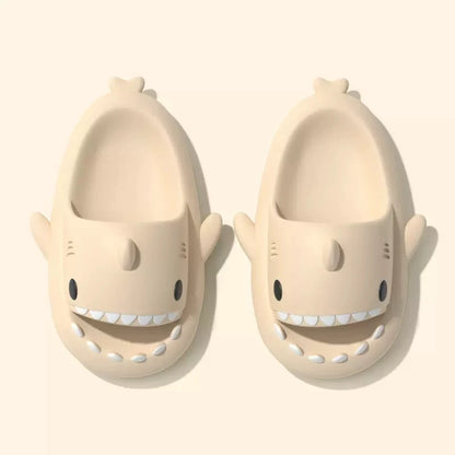 Summer Women Shark Slides Couple Beach Sea Flip Flops Cute Kids Shark Slippers Non-slip Men Indoor Outdoor Sandals