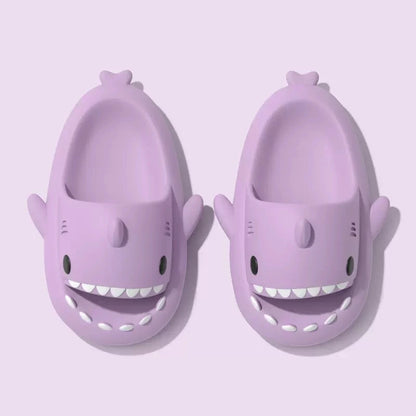 Summer Women Shark Slides Couple Beach Sea Flip Flops Cute Kids Shark Slippers Non-slip Men Indoor Outdoor Sandals