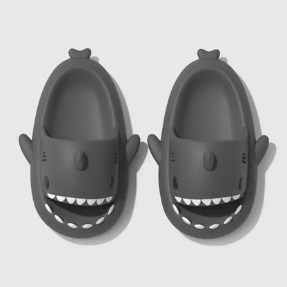 Summer Women Shark Slides Couple Beach Sea Flip Flops Cute Kids Shark Slippers Non-slip Men Indoor Outdoor Sandals