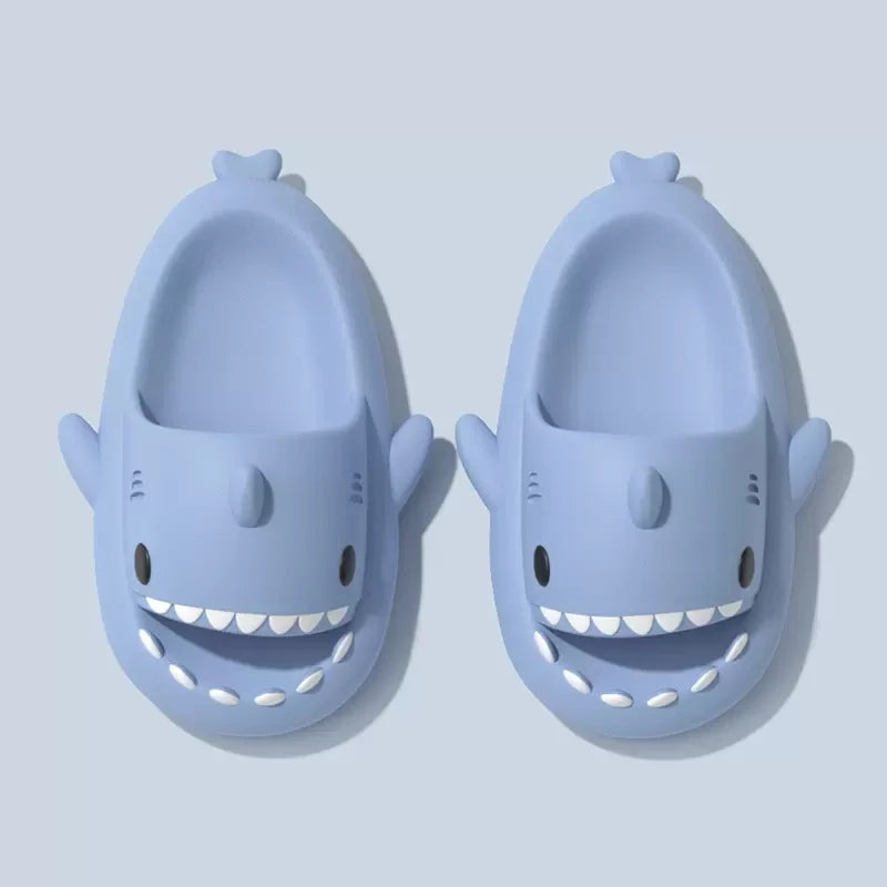 Summer Women Shark Slides Couple Beach Sea Flip Flops Cute Kids Shark Slippers Non-slip Men Indoor Outdoor Sandals