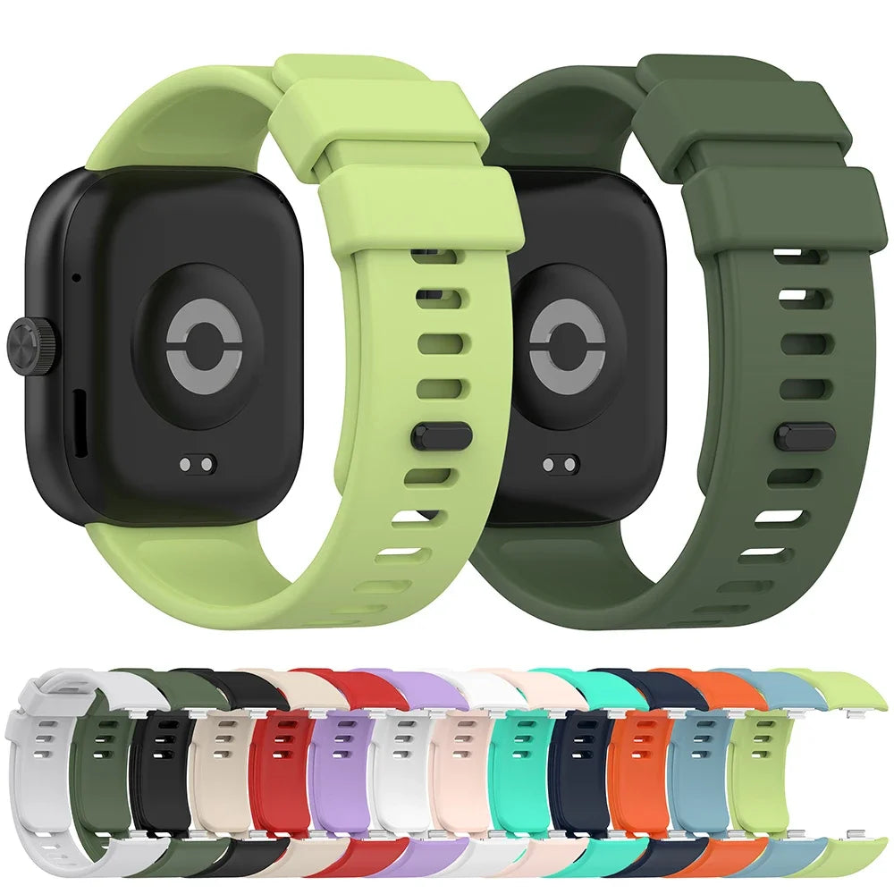 Original Silicone Strap For Redmi watch 4 SmartWatch WatchBand For Xiaomi Mi Band 8Pro Sport Bracelet Band WristBand Accessories